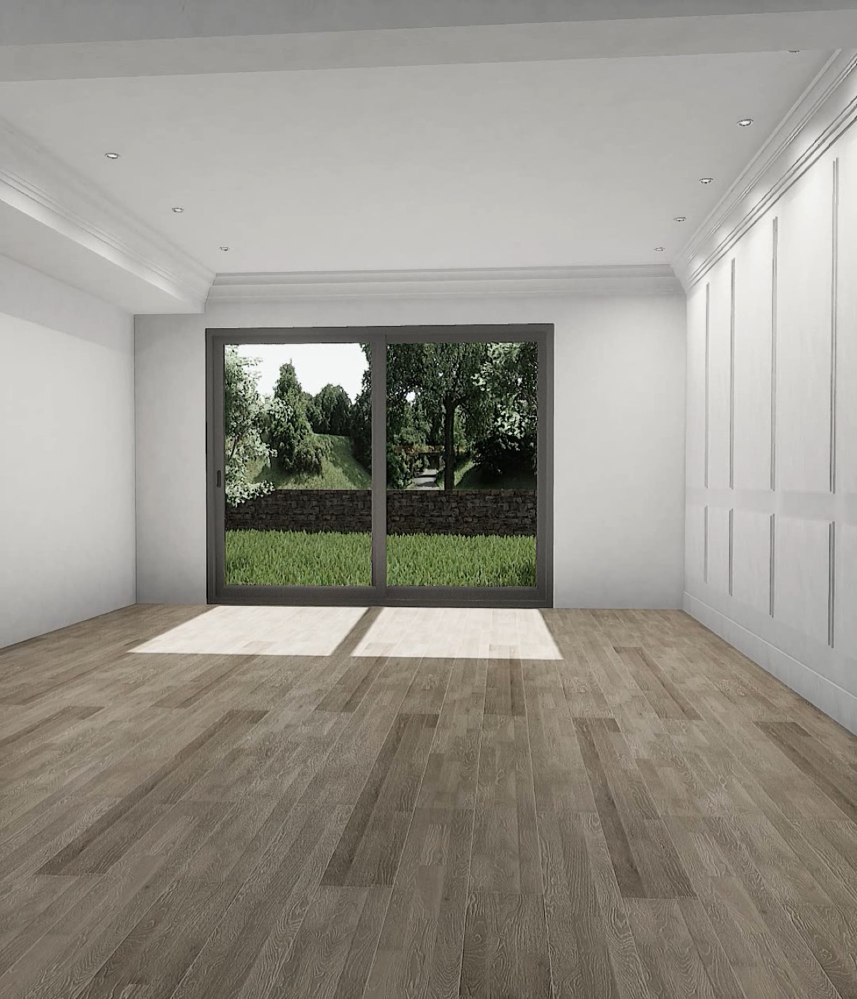Before: the lightwell had no defined place to sit or stay